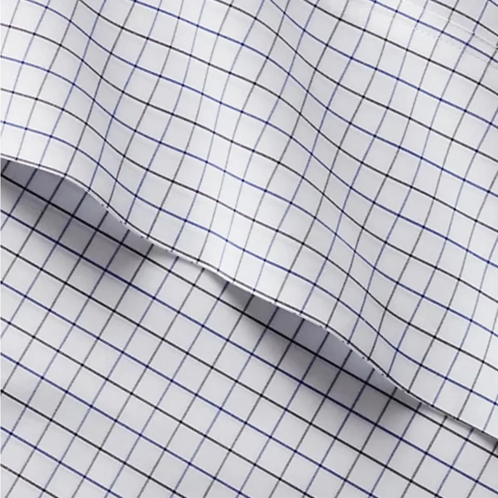 RALPH LAUREN HOME Organic Cotton Tattersall Sheeting‎ KING FLAT $245